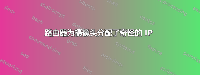 路由器为摄像头分配了奇怪的 IP