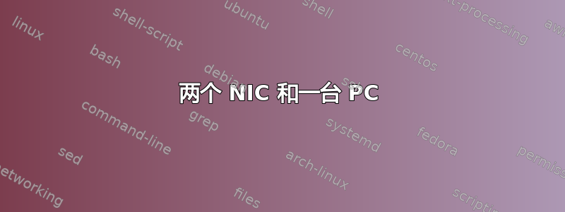 两个 NIC 和一台 PC