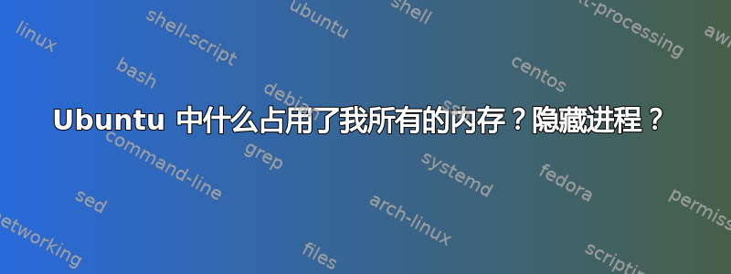 Ubuntu 中什么占用了我所有的内存？隐藏进程？