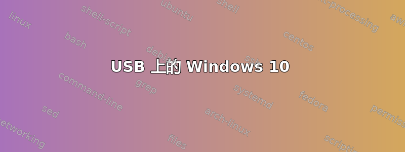 USB 上的 Windows 10