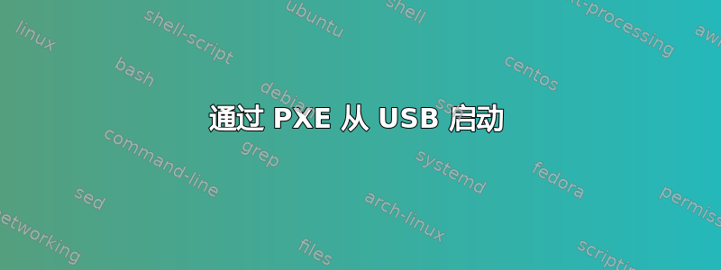 通过 PXE 从 USB 启动