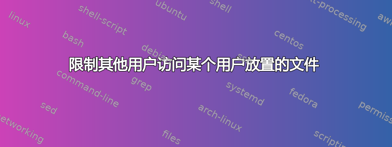 限制其他用户访问某个用户放置的文件