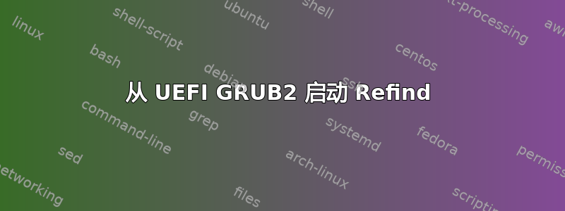 从 UEFI GRUB2 启动 Refind