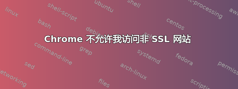 Chrome 不允许我访问非 SSL 网站