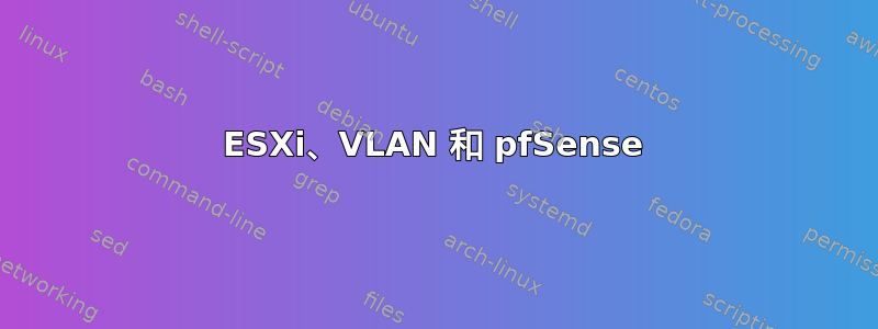 ESXi、VLAN 和 pfSense