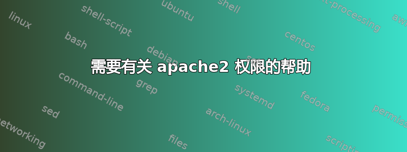 需要有关 apache2 权限的帮助