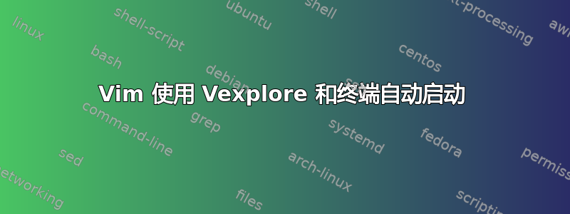 Vim 使用 Vexplore 和终端自动启动