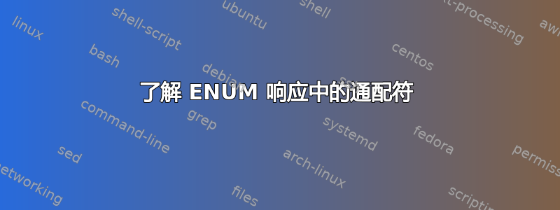 了解 ENUM 响应中的通配符