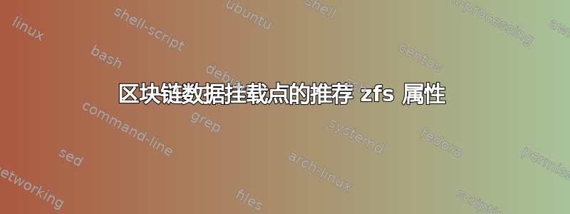 区块链数据挂载点的推荐 zfs 属性