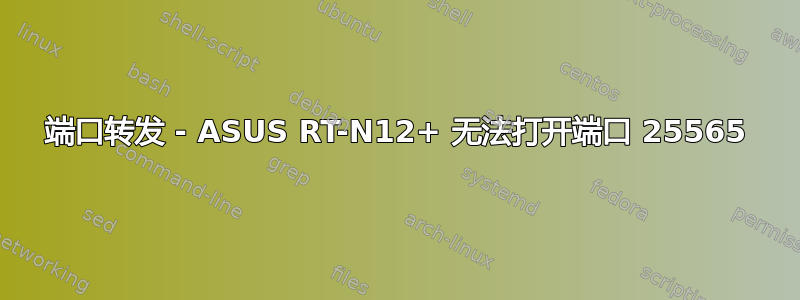 端口转发 - ASUS RT-N12+ 无法打开端口 25565