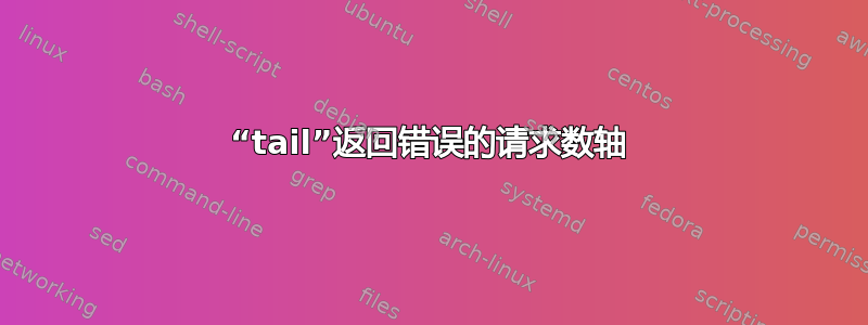 “tail”返回错误的请求数轴