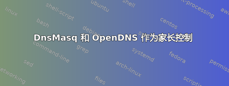 DnsMasq 和 OpenDNS 作为家长控制