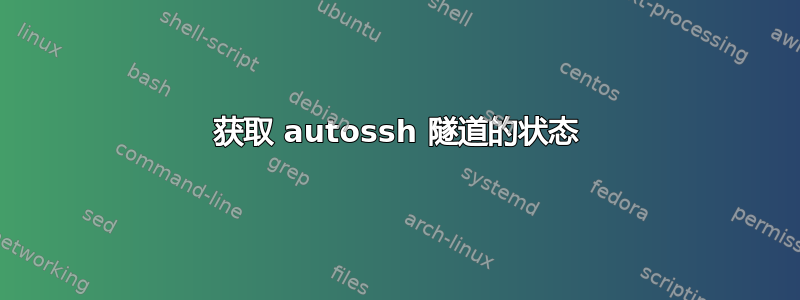 获取 autossh 隧道的状态