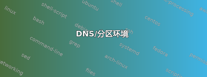 DNS/分区环境