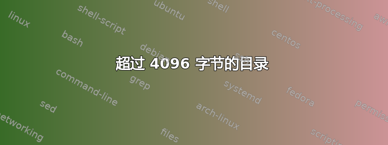 超过 4096 字节的目录