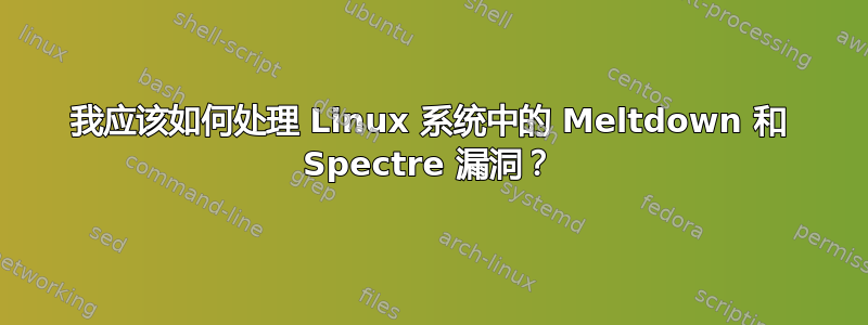 我应该如何处理 Linux 系统中的 Meltdown 和 Spectre 漏洞？