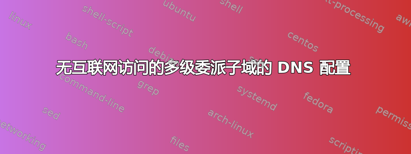 无互联网访问的多级委派子域的 DNS 配置