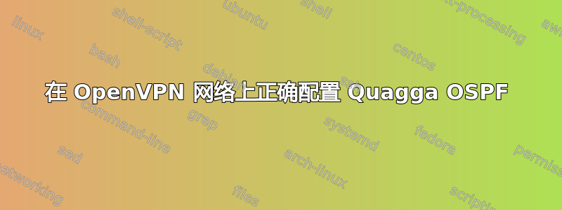 在 OpenVPN 网络上正确配置 Quagga OSPF