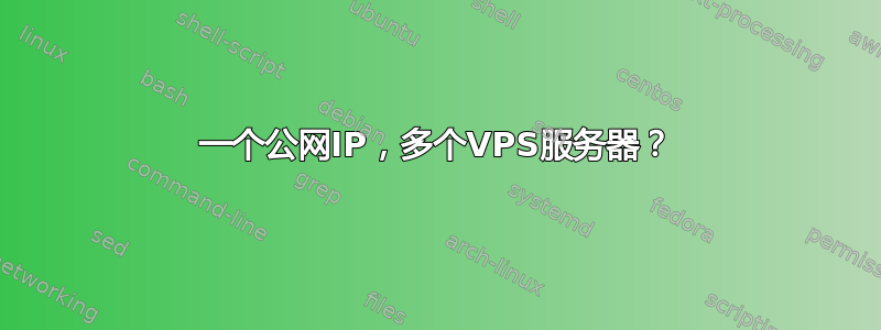 一个公网IP，多个VPS服务器？