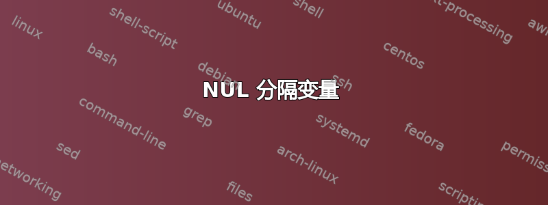 NUL 分隔变量