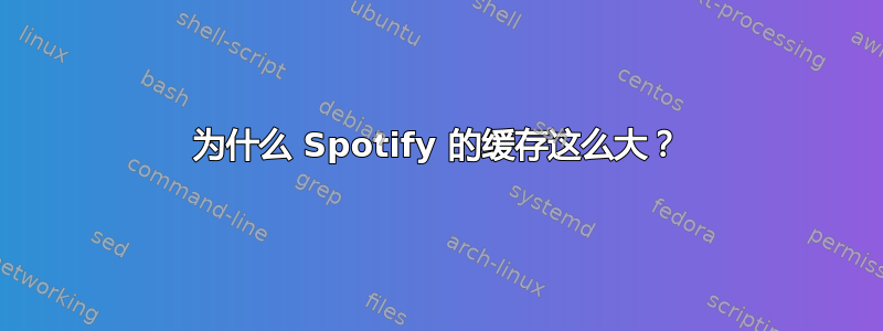 为什么 Spotify 的缓存这么大？