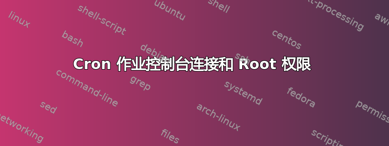 Cron 作业控制台连接和 Root 权限