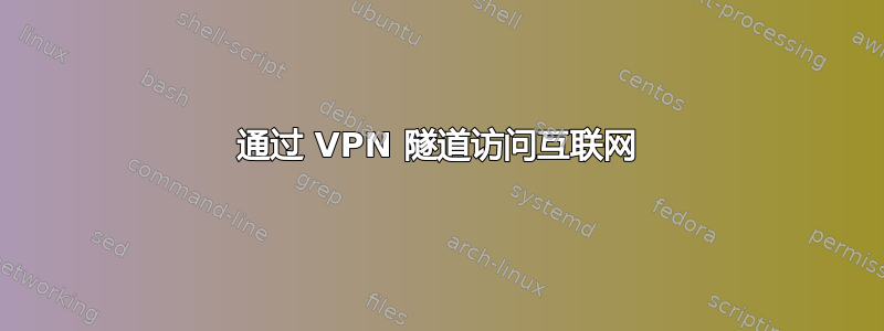 通过 VPN 隧道访问互联网