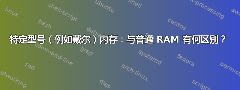 特定型号（例如戴尔）内存：与普通 RAM 有何区别？