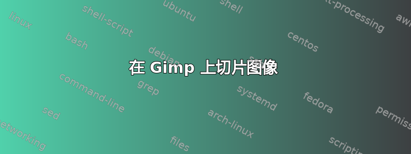 在 Gimp 上切片图像