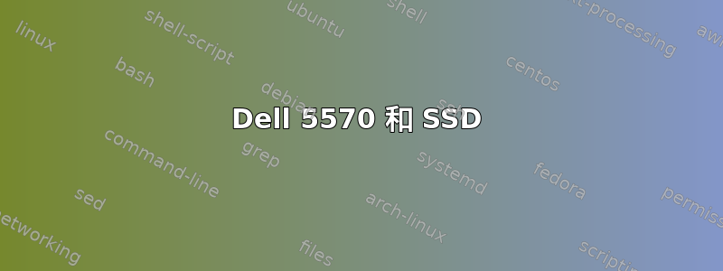 Dell 5570 和 SSD