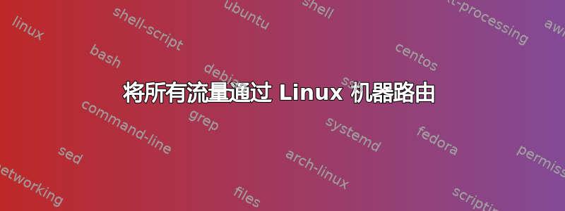 将所有流量通过 Linux 机器路由