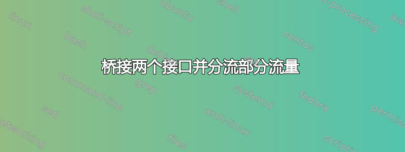 桥接两个接口并分流部分流量