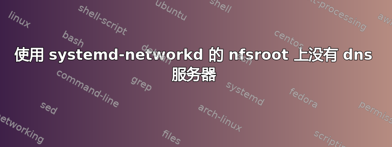 使用 systemd-networkd 的 nfsroot 上没有 dns 服务器