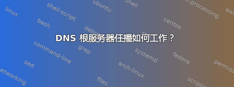 DNS 根服务器任播如何工作？