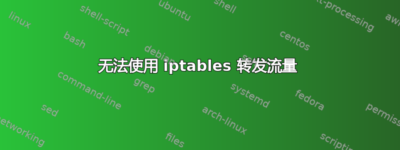 无法使用 iptables 转发流量