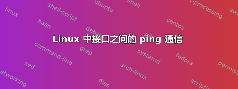 Linux 中接口之间的 ping 通信