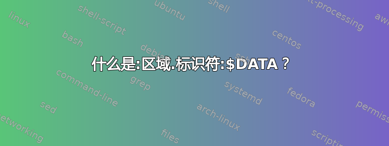 什么是:区域.标识符:$DATA？