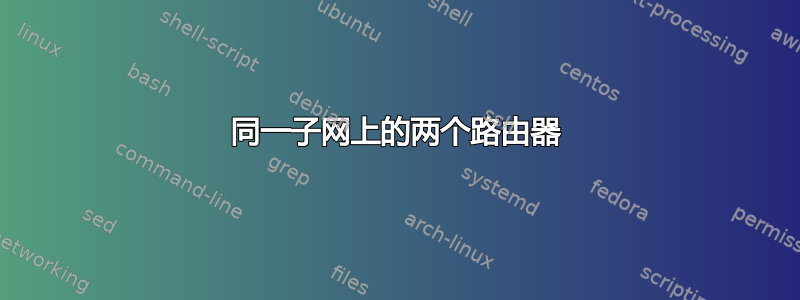 同一子网上的两个路由器