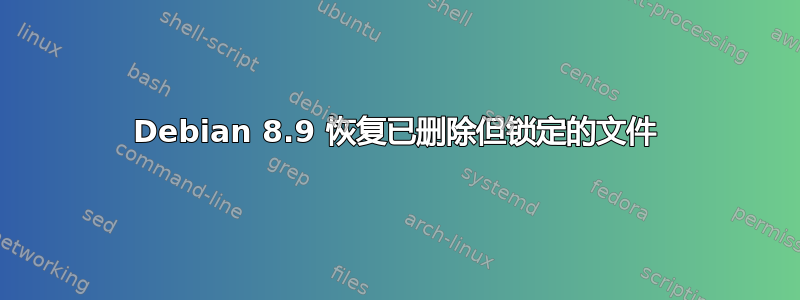 Debian 8.9 恢复已删除但锁定的文件