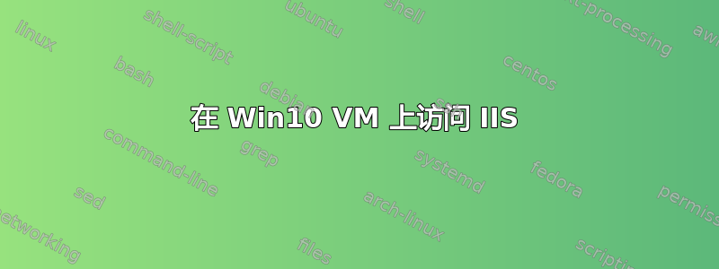 在 Win10 VM 上访问 IIS