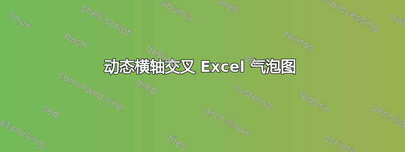 动态横轴交叉 Excel 气泡图