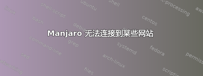 Manjaro 无法连接到某些网站