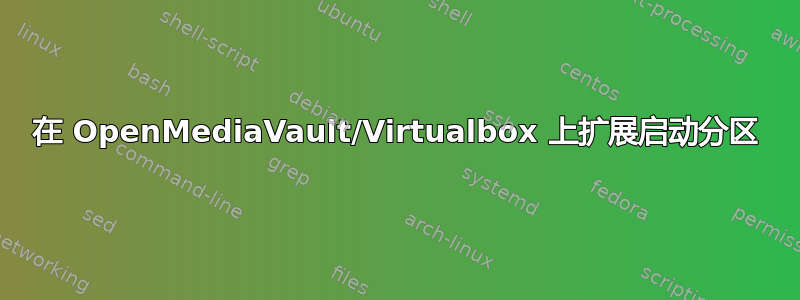 在 OpenMediaVault/Virtualbox 上扩展启动分区