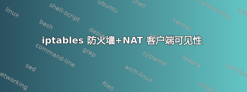 iptables 防火墙+NAT 客户端可见性