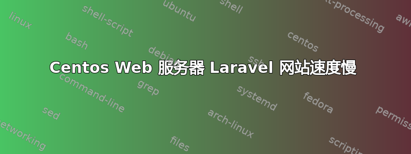 Centos Web 服务器 Laravel 网站速度慢