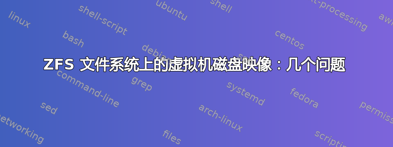 ZFS 文件系统上的虚拟机磁盘映像：几个问题