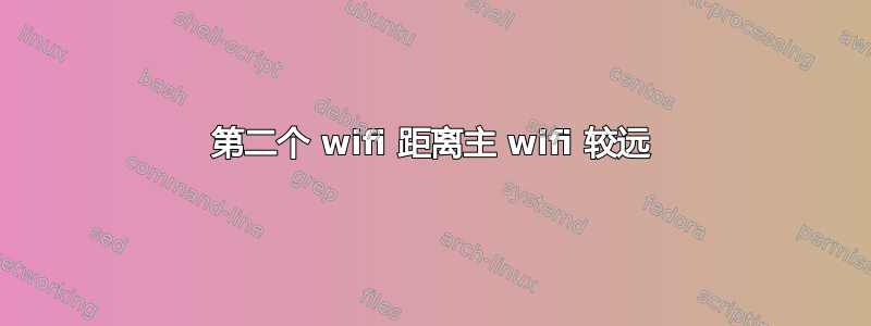 第二个 wifi 距离主 wifi 较远