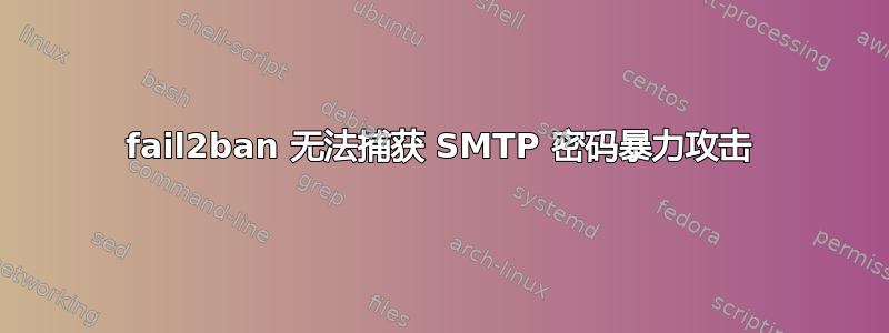 fail2ban 无法捕获 SMTP 密码暴力攻击
