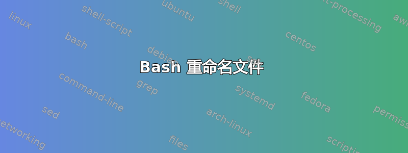 Bash 重命名文件