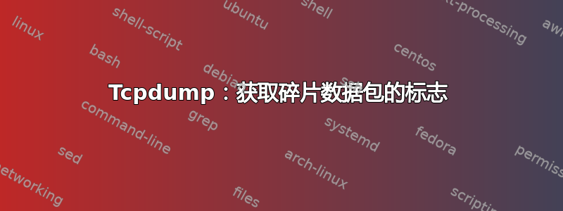 Tcpdump：获取碎片数据包的标志